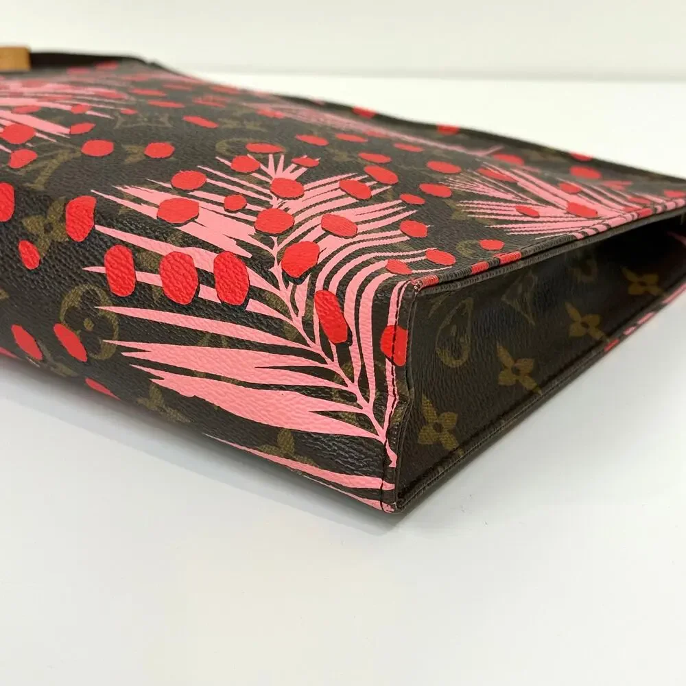 Louis Vuitton Monogram Jungle Dots Toiletry Pouch 26 Limited Edition LV Logo Bag